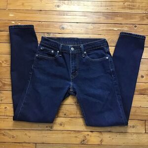Levis 512 mens jeans 29 dark blue denim